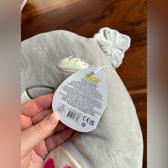 NWT Squishmallow Shaun the Schnauzer Dog 16" Gray Valentines Hearts Animal - Picture 3 of 7